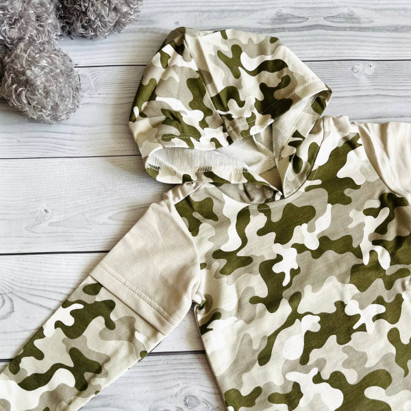 Комплект одежды для мальчика из 2 предметов (джемпер, брюки) Bebika, натуральный хлопок (20/11-13)